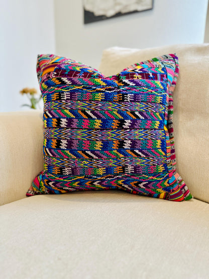 Pillow Cover from San Martin Jilotepeque - Purplemulti