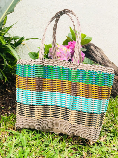 Plastic Tote Bag (M) - Graymulti A