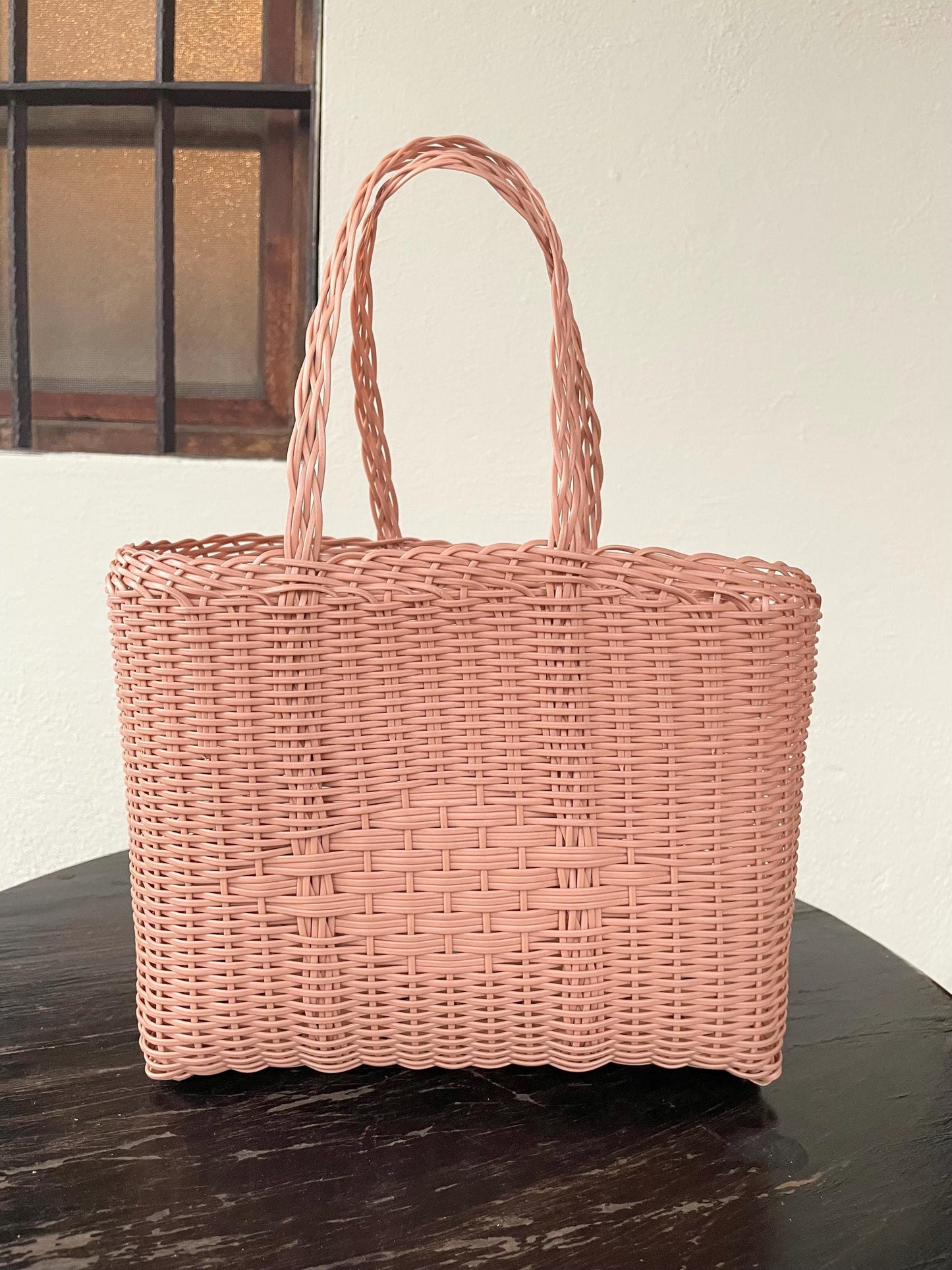 Plastic Tote Bag - Blush