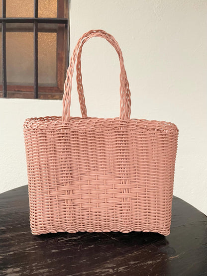 Plastic Tote Bag - Blush