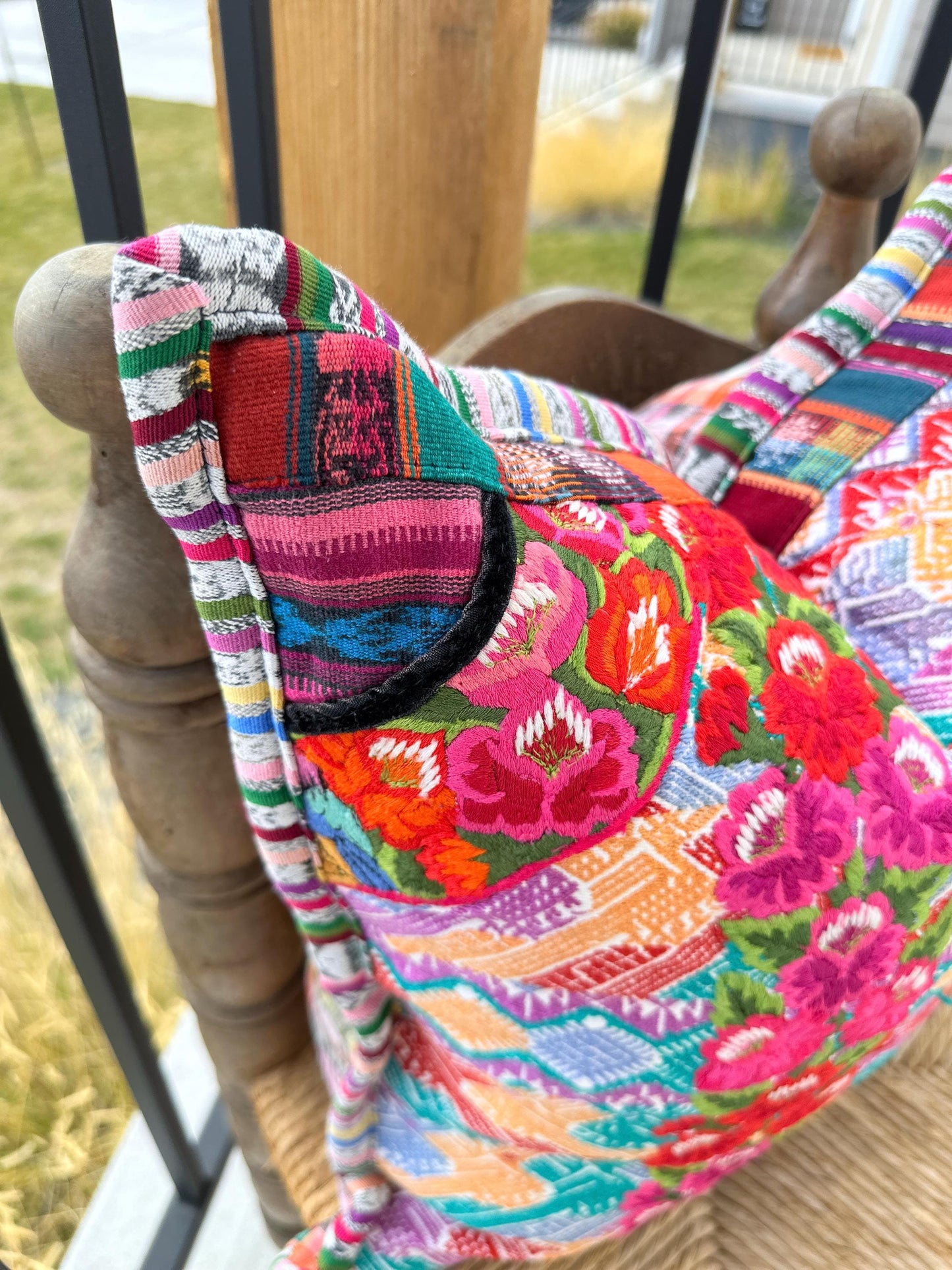 Floral Pillow Cover from Xela Quetzaltenango