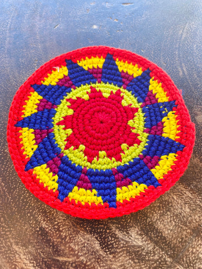 Colorful Crochet Cup Coasters