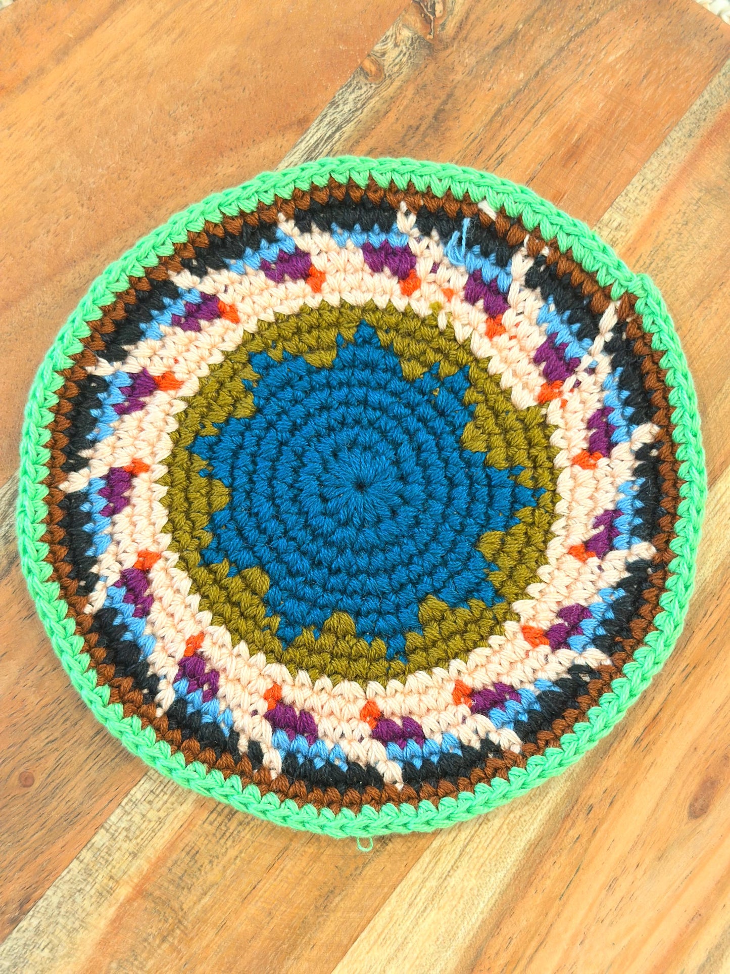 Colorful Crochet Cup Coasters