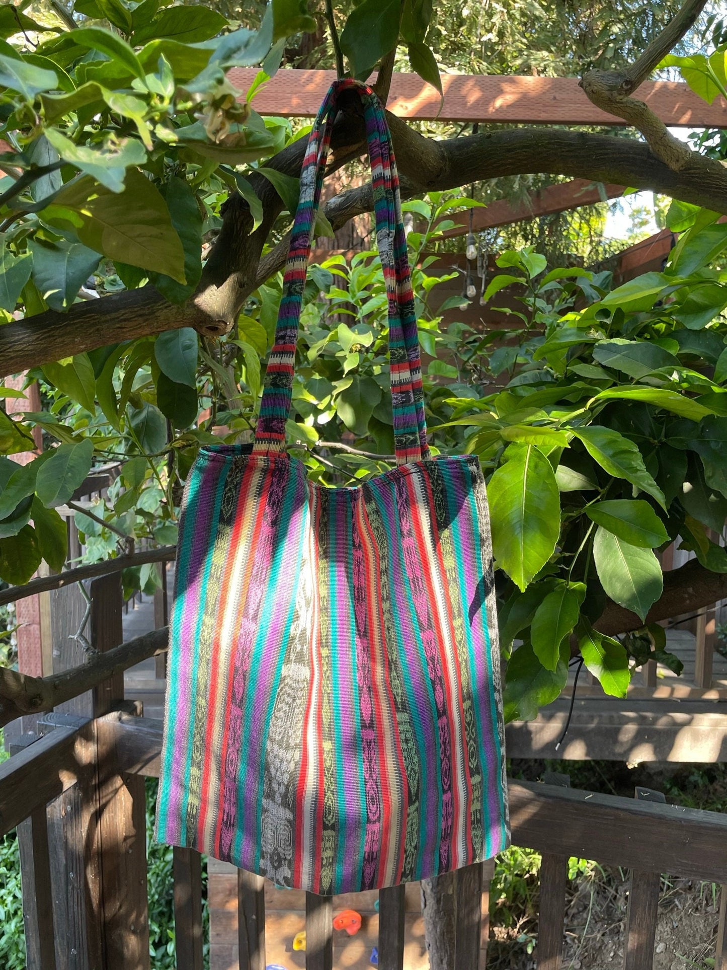 Handwoven Eco Tote Bag, Light Weight Beach Bags, Gift for her, Made of Tela de Corte