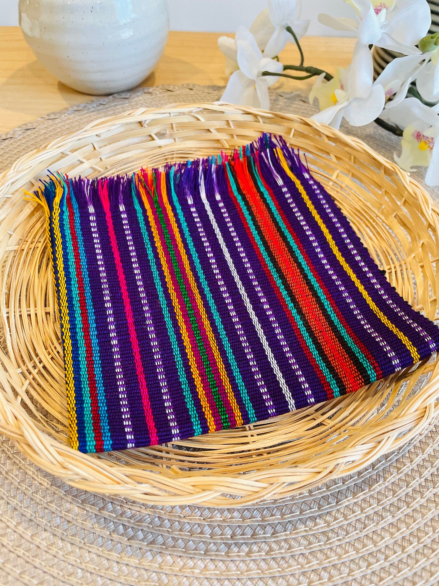 Handmade napkins - Lime/PurplemultiC/Redmulti/Ocean