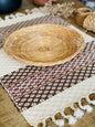 Guatemalan placemats - Creme/Brown