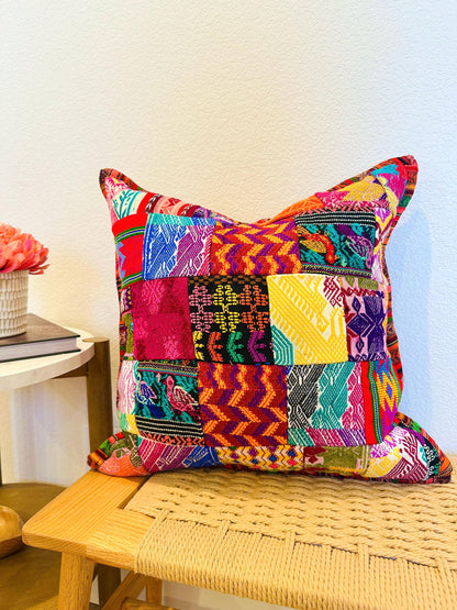 Huipil Pillow Cover From Guatemala