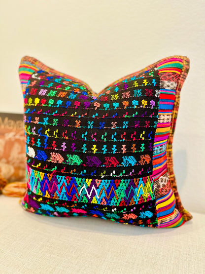 Pillow cover from San Lucas Toliman - Black