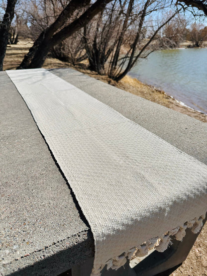 Guatemalan Handwoven Table Runner - Creme