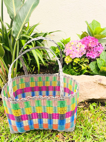 Plastic Tote Bag - Graymulti B