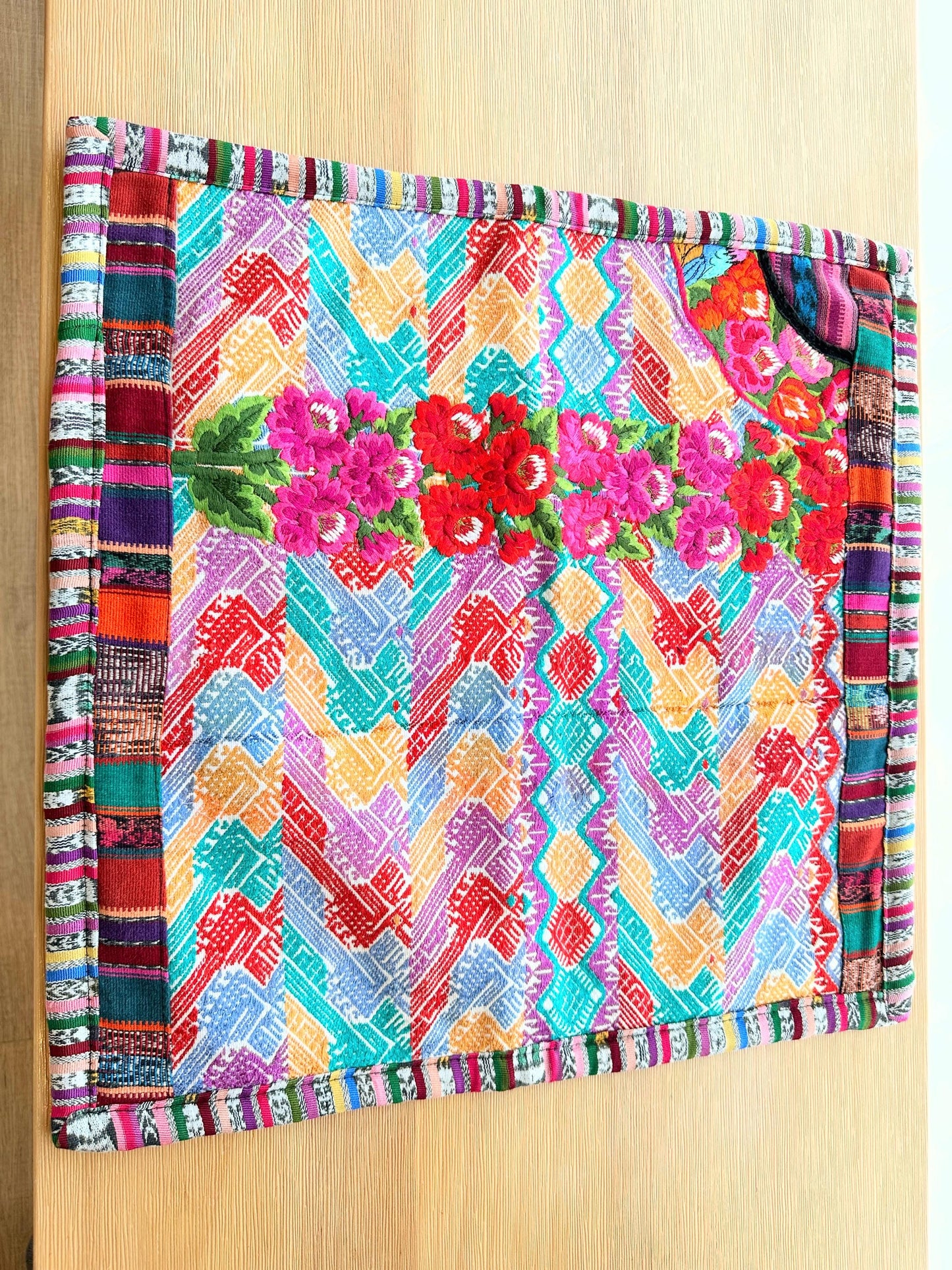 Floral Pillow Cover from Xela Quetzaltenango