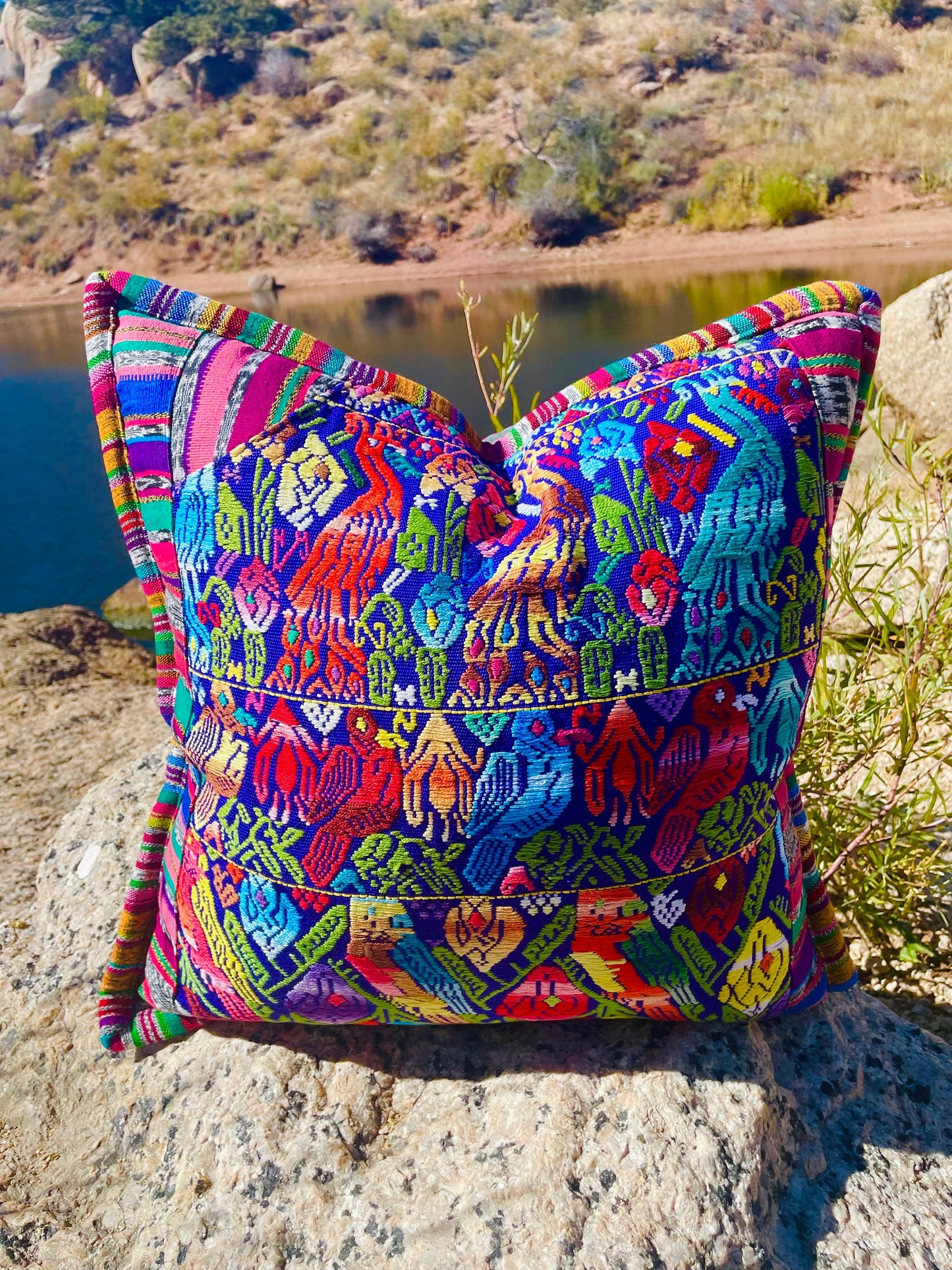 Guatemalan Artisan Huipil Pillow Covers from Huehuetenango