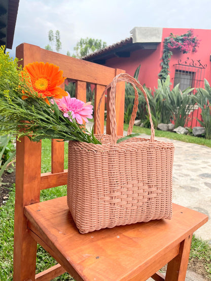 Plastic Tote Bag - Blush