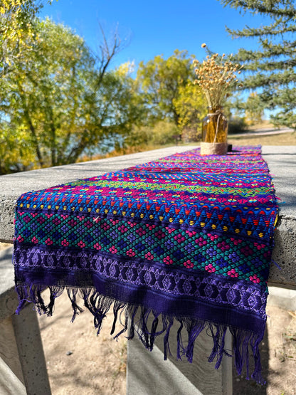 Guatemalan Handwoven Table Runners- Purples