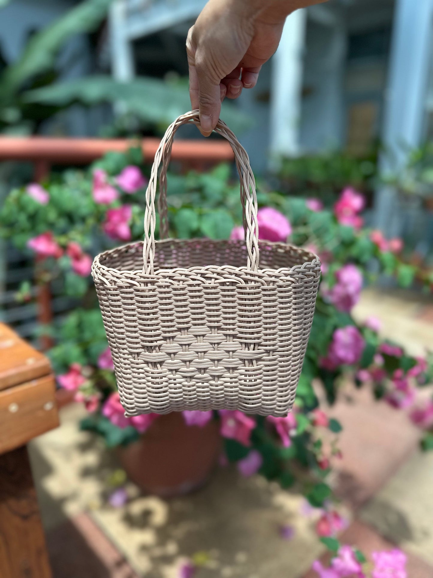 Guatemalan Handwoven Small Tote Bag, Recycled Plastic Bags