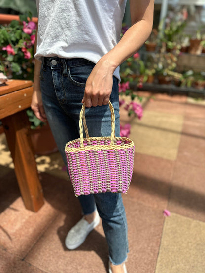 Guatemalan Handwoven Small Tote Bag, Recycled Plastic Bags