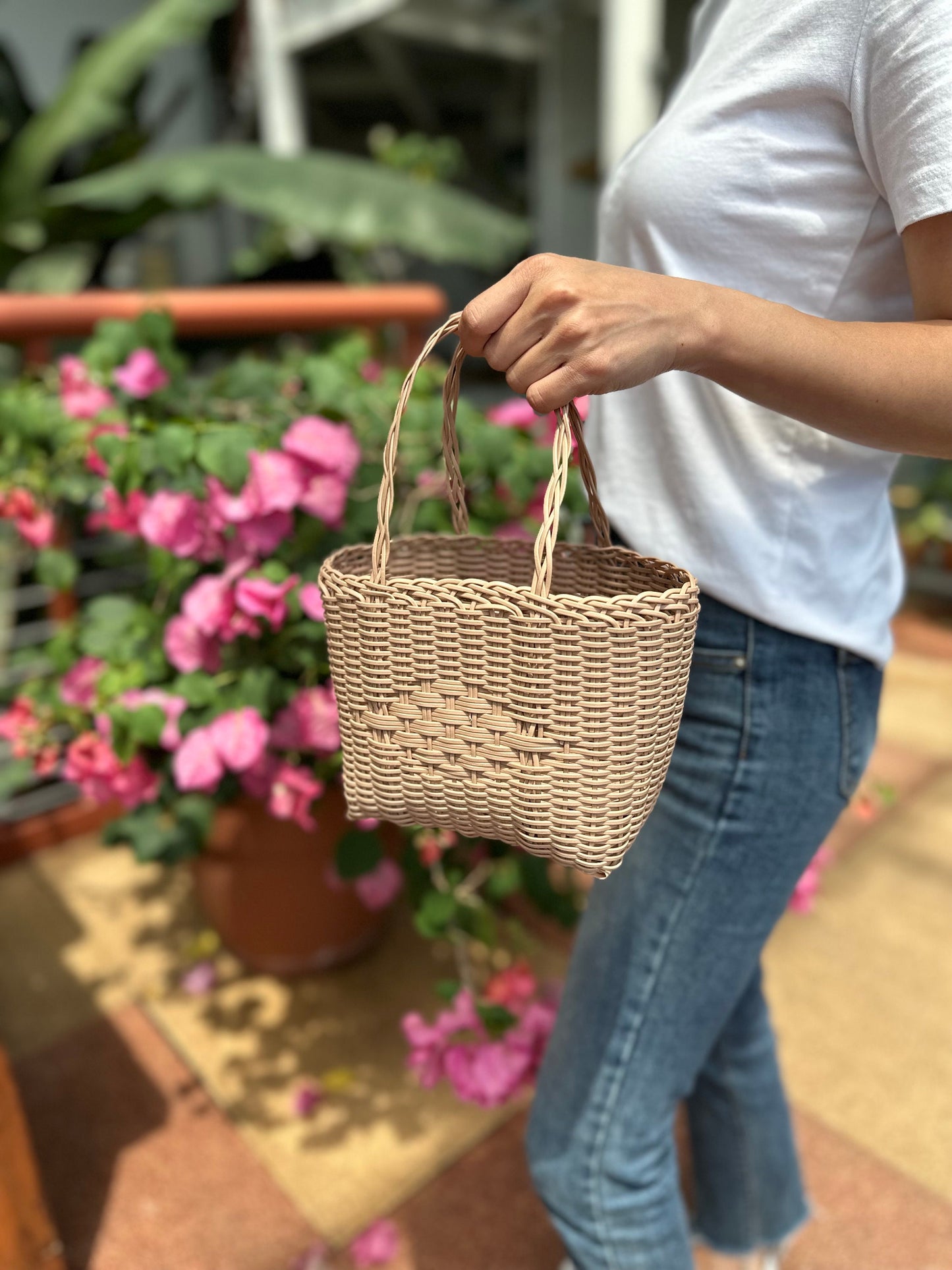 Guatemalan Handwoven Small Tote Bag, Recycled Plastic Bags