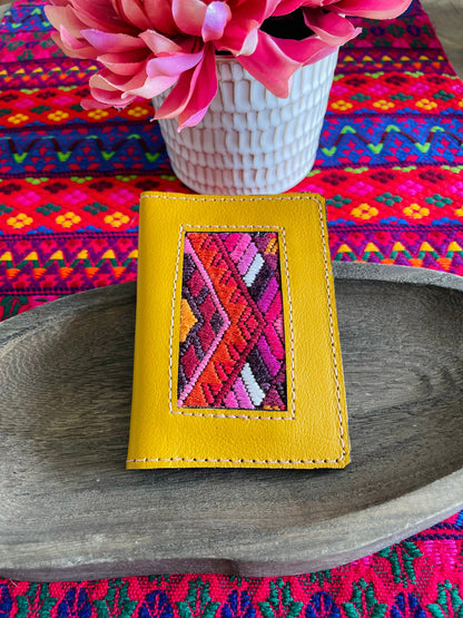 Guatemalan Authentic Leather Huipil Card Holders