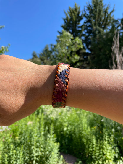 Guatemalan Leather Huipil Bracelets