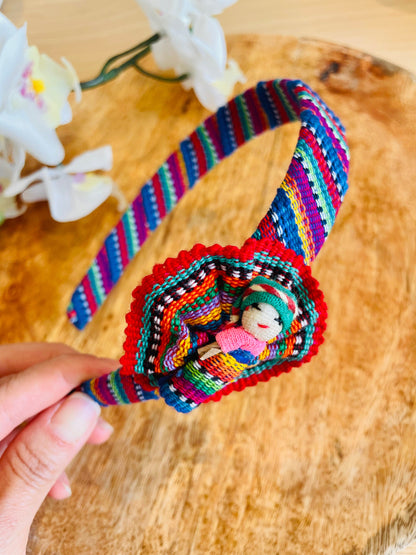 Guatemalan colorful doll headbands