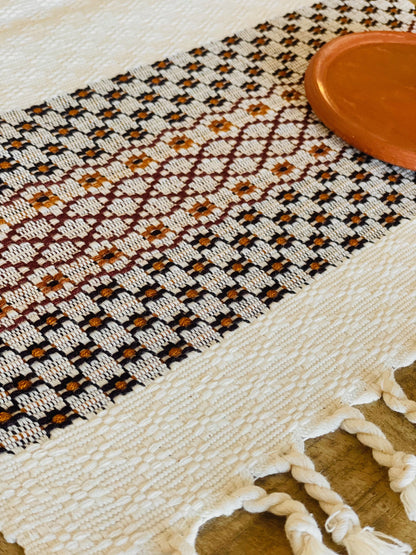 Guatemalan placemats - Creme/Brown