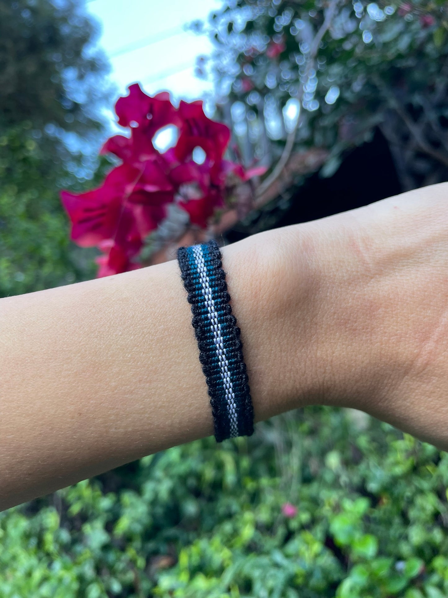Handwoven Guatemalan Textile Bracelet, Artisan Friendship Jewelry