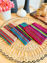 Load image into Gallery viewer, Napkin - Emerald / Oat / Strawberry Red