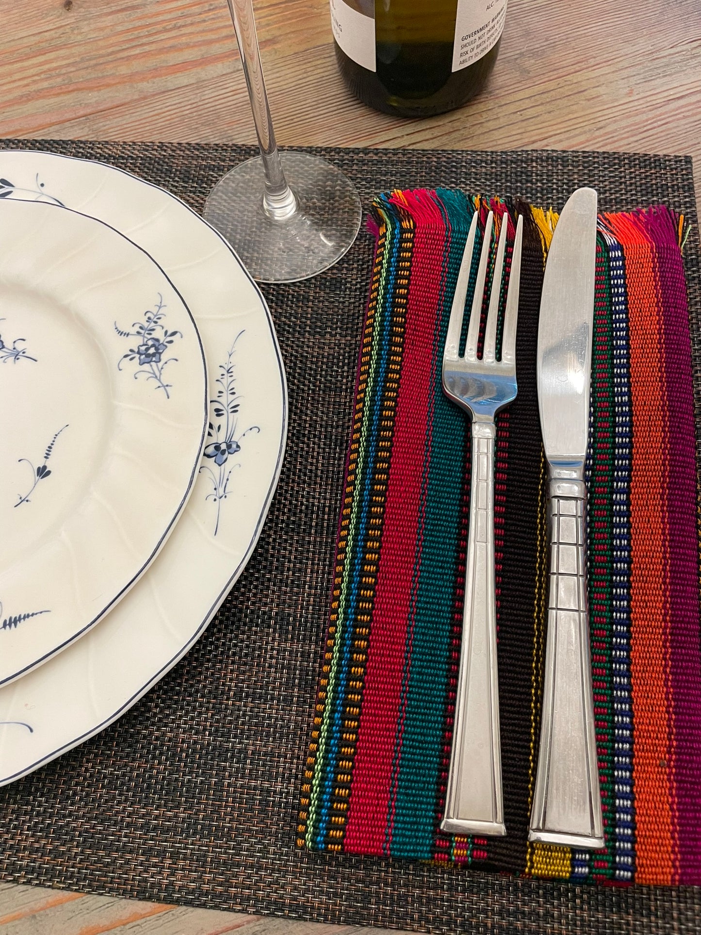 Fiesta Rainbow Handwoven Tortilla Warmer