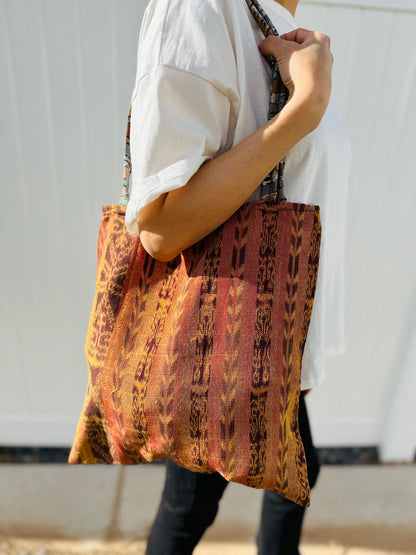 Handmade Eco Tote Bag -Dark Yellow