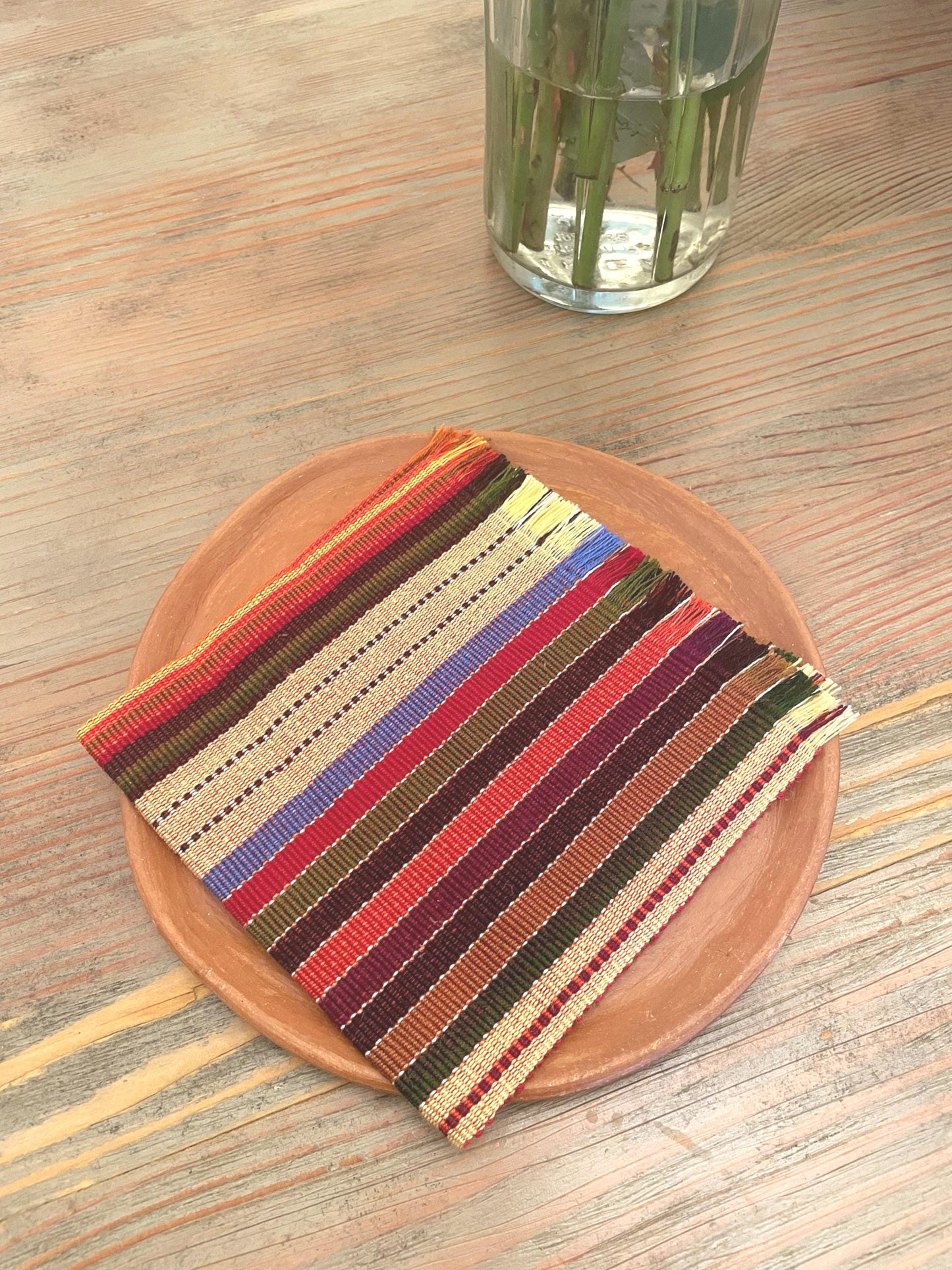 Handwoven cloth napkins -Browns