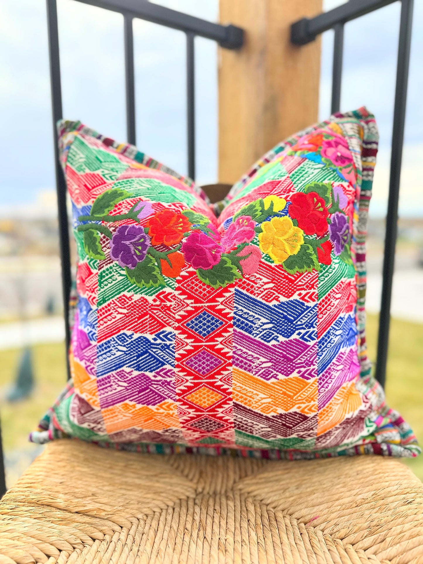 Xela Quetzaltenango Huipil Pillow Cover