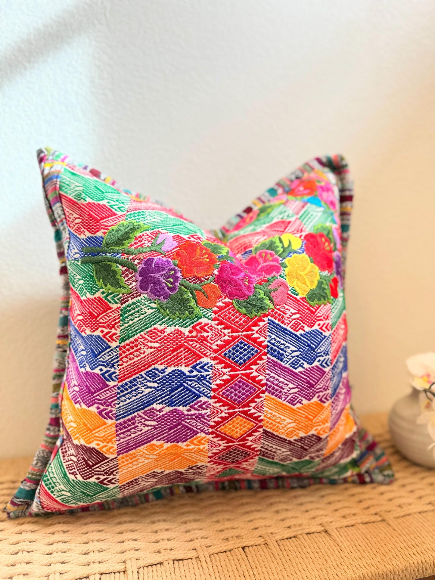 Xela Quetzaltenango Huipil Pillow Cover
