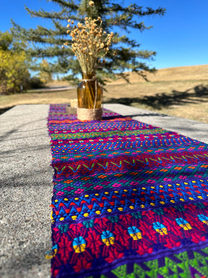 Guatemalan Handwoven Table Runners- Purples