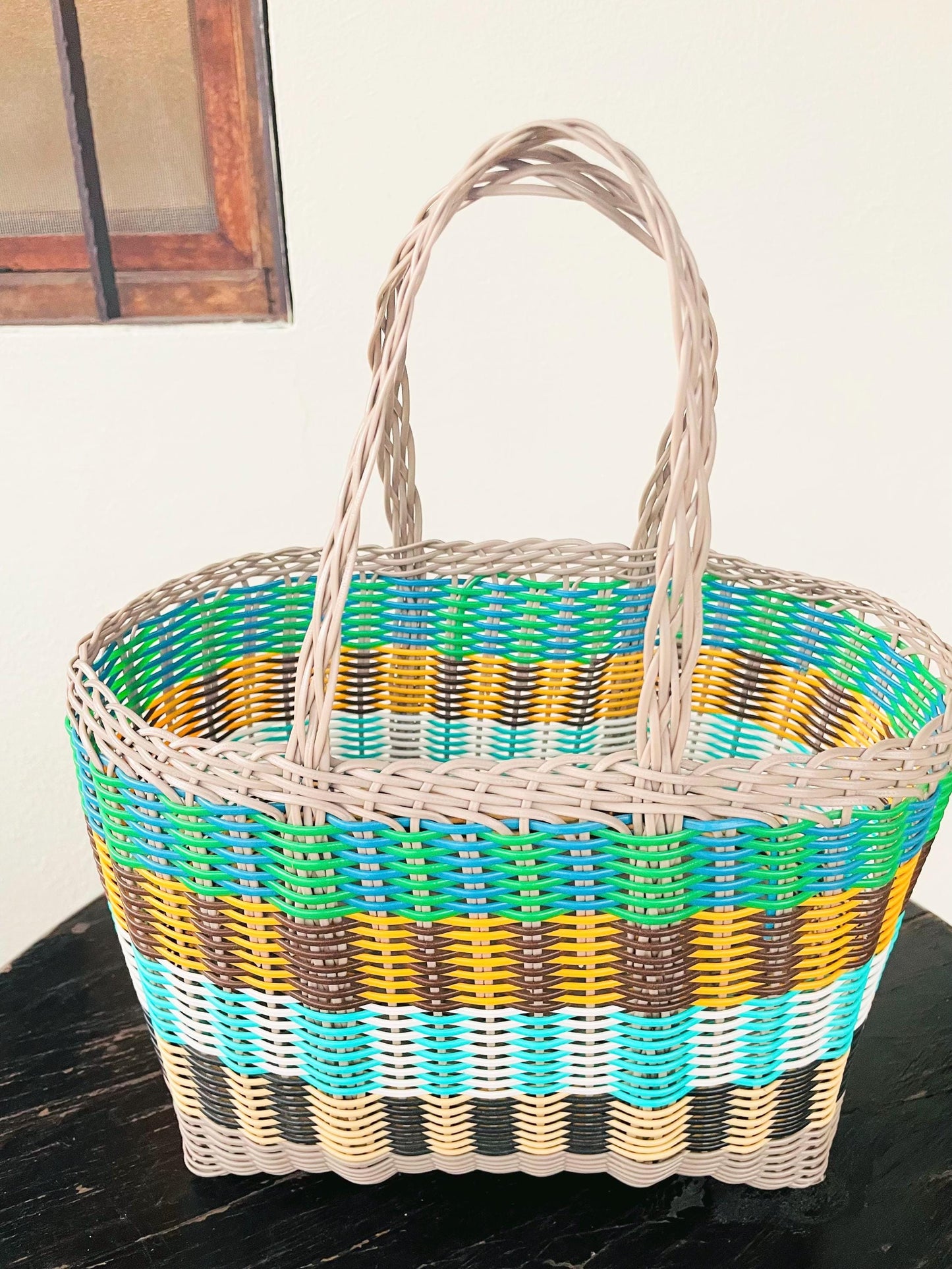 Plastic Tote Bag (M) - Graymulti A