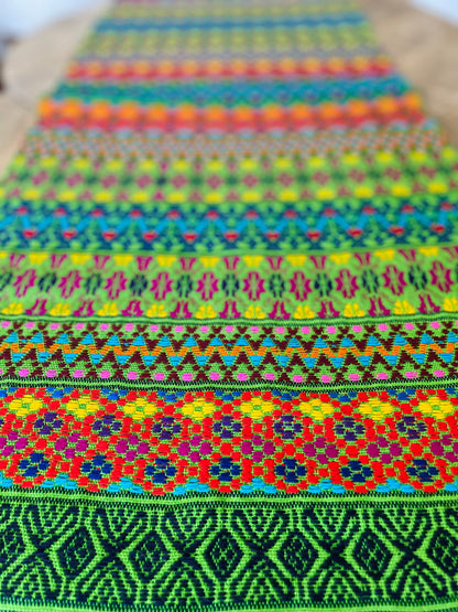 Guatemalan Handwoven Table Runners- Limes