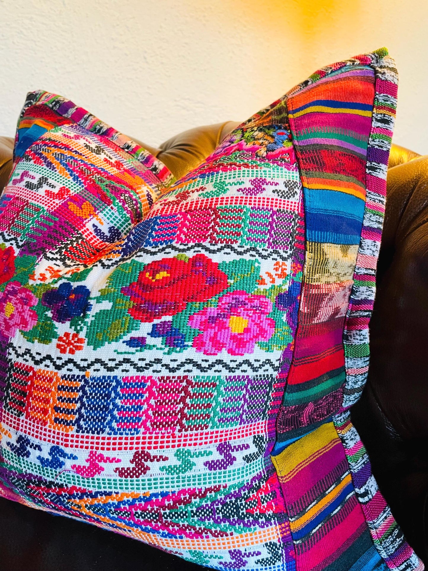 Huipil Pillow Cover from Tecpan