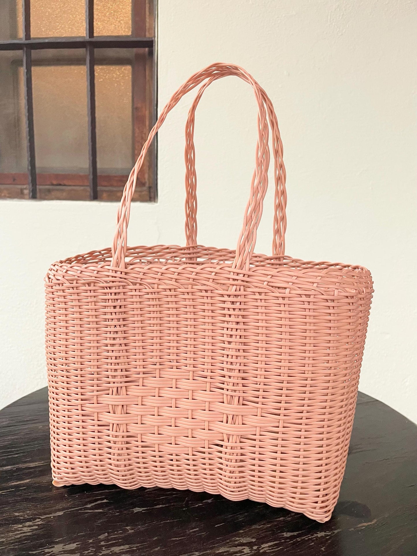 Plastic Tote Bag - Blush