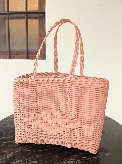 Plastic Tote Bag - Blush
