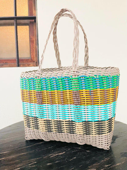 Plastic Tote Bag (M) - Graymulti A