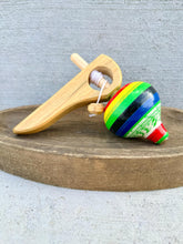 Load image into Gallery viewer, Spinning Wooden Top Toy