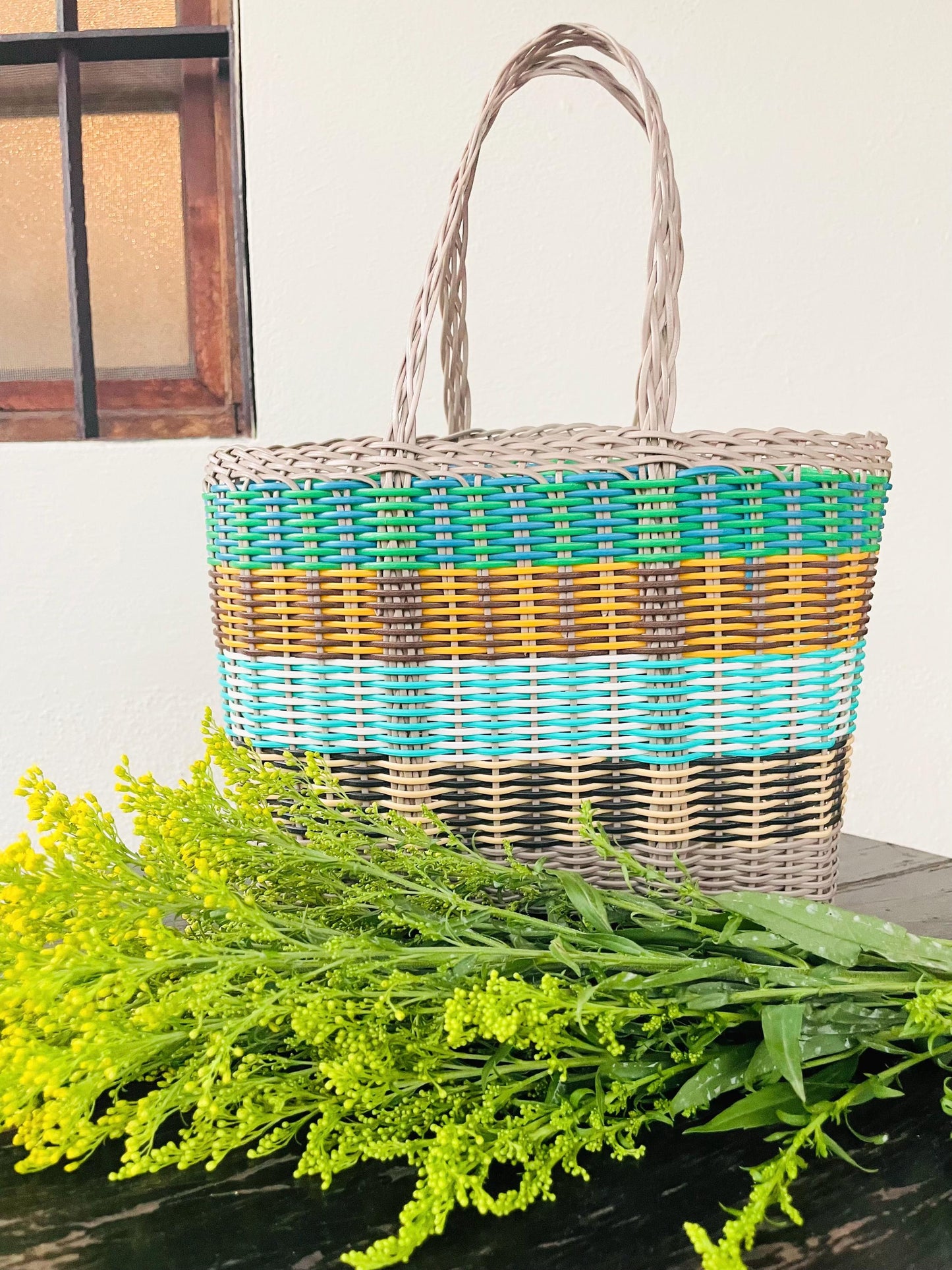 Plastic Tote Bag (M) - Graymulti A