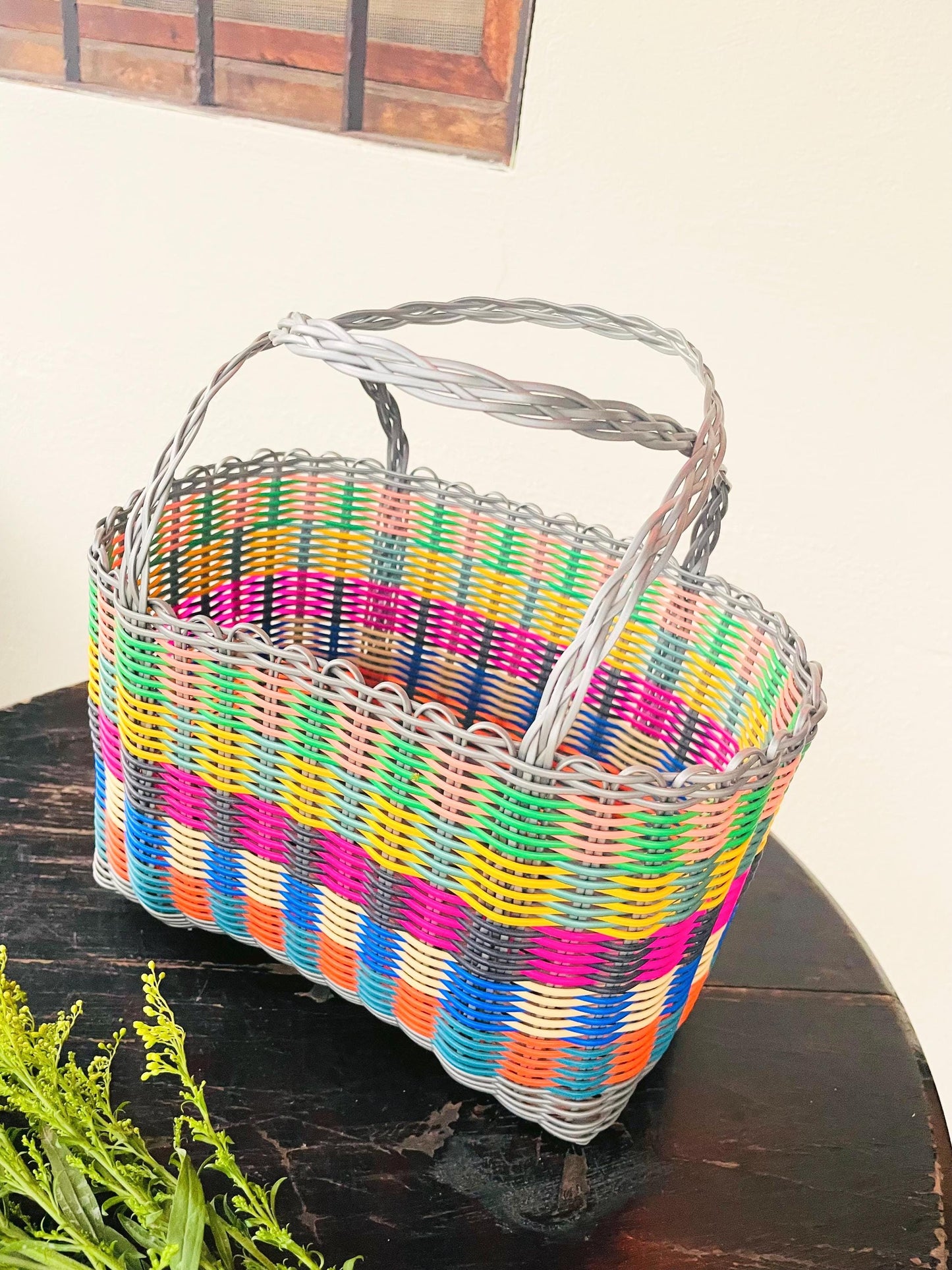 Plastic Tote Bag - Graymulti B