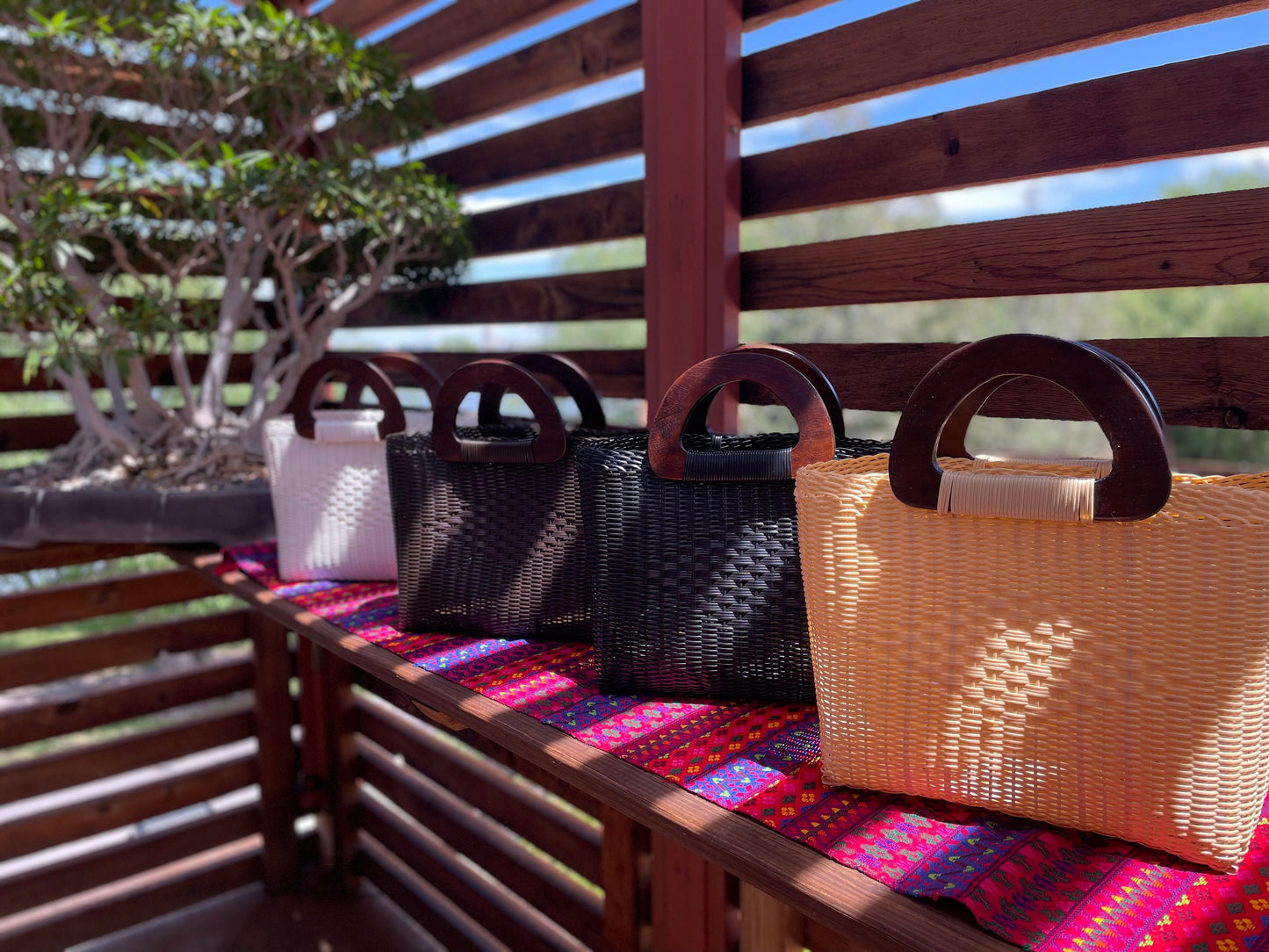 Guatemalan Handwoven Medium Tote Bag, Recycled Plastic Bags