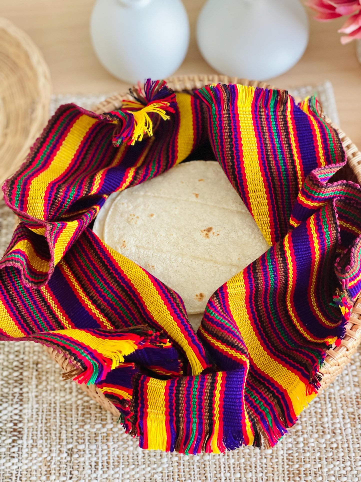 Tortilla Warmers - Pumpkin / Grape / Indigoyellow