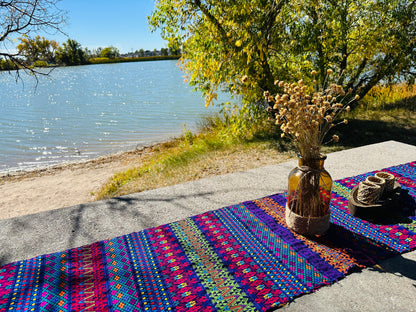 Guatemalan Handwoven Table Runners- Purples