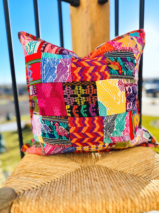Huipil Pillow Cover From Guatemala