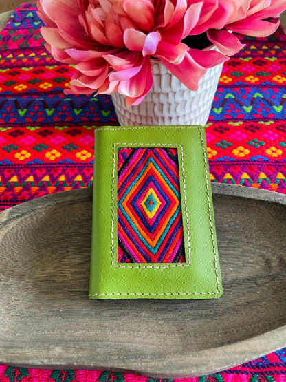 Guatemalan Authentic Leather Huipil Card Holders