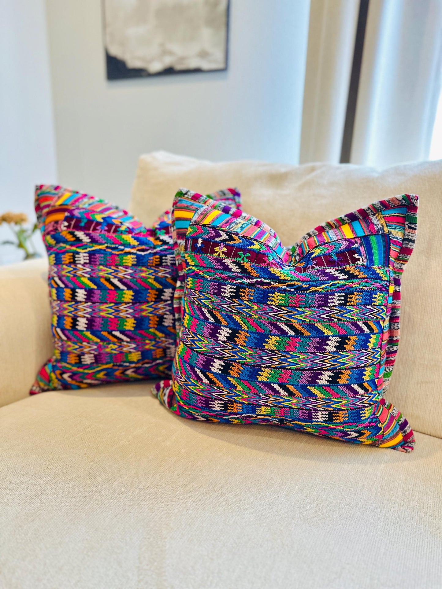 Pillow Cover from San Martin Jilotepeque - Purplemulti