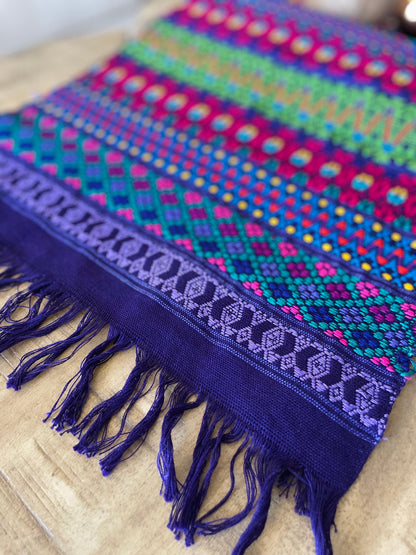 Guatemalan Handwoven Table Runners- Purples