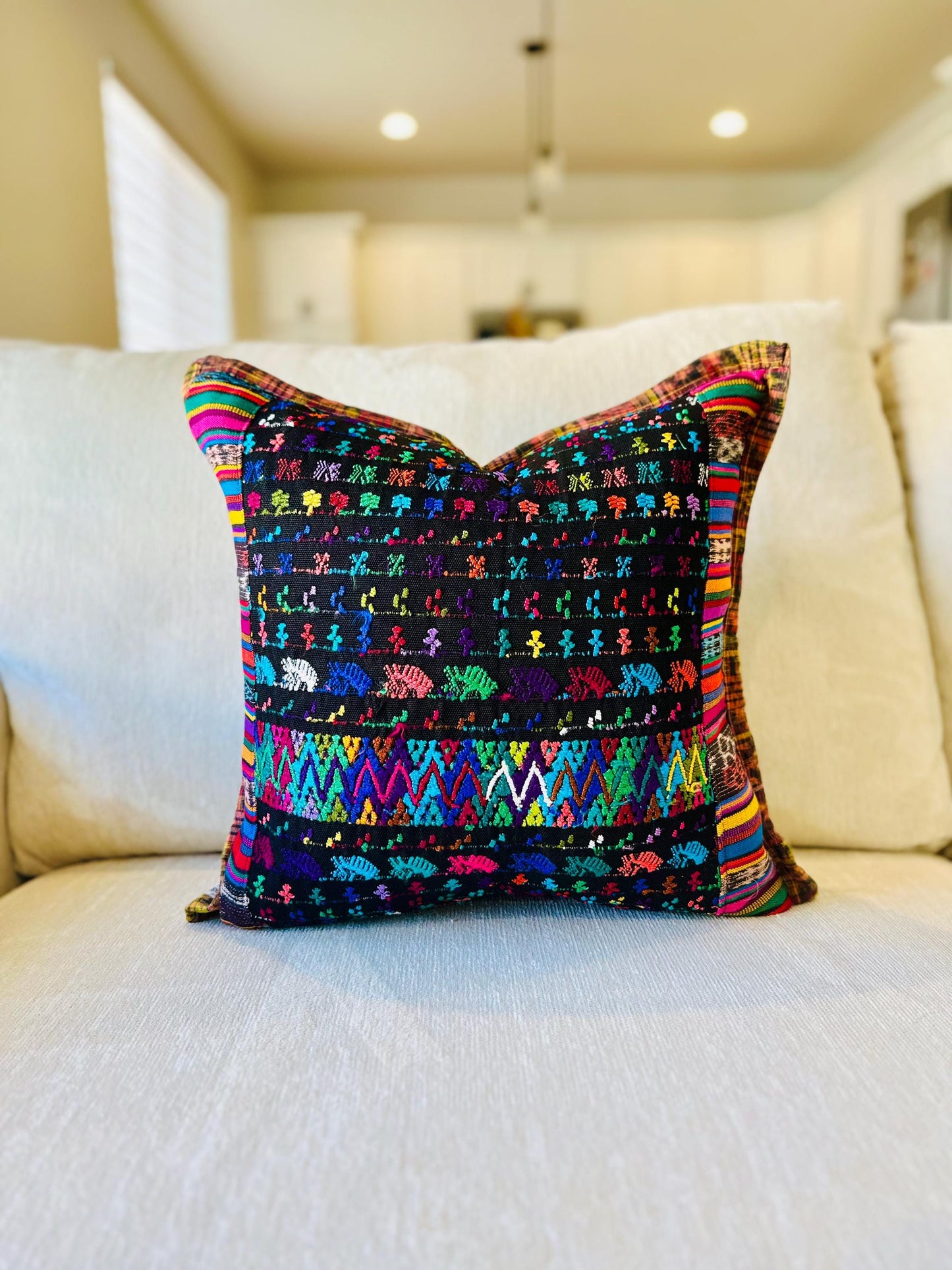 Pillow cover from San Lucas Toliman - Black